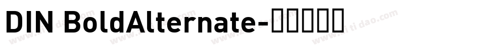 DIN BoldAlternate字体转换